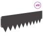 Preview: Rasenkante 10 stk. 103 x 30 cm Stahl Schwarz