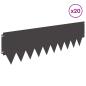 Preview: Rasenkante 20 stk. 103 x 30 cm Stahl Schwarz