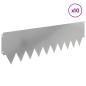 Preview: Rasenkante 10 stk. 103 x 30 cm Stahl Silber