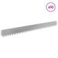 Preview: Rasenkante 10 stk. 103 x 10 cm Stahl Silber
