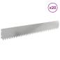 Preview: Rasenkante 20 stk. 103 x 15 cm Stahl Silber