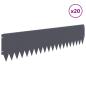 Preview: Rasenkante 20 stk. 103 x 25 cm Stahl Anthrazit