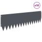 Preview: Rasenkante 10 stk. 103 x 30 cm Stahl Anthrazit