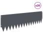 Preview: Rasenkante 20 stk. 103 x 30 cm Stahl Anthrazit