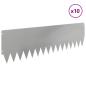 Preview: Rasenkante 10 stk. 103 x 30 cm Stahl Silber