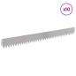 Preview: Rasenkante 10 stk. 103 x 10 cm Stahl Silber