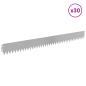 Preview: Rasenkante 30 stk. 103 x 10 cm Stahl Silber