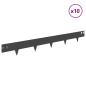 Preview: Raseneinfassung 10 stk. 100 x 12 cm Stahl Schwarz