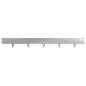 Preview: Raseneinfassung 20 Stk. 100 x 12 cm Stahl Silber