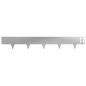 Preview: Raseneinfassung 50 Stk. 100 x 15 cm Stahl Silber
