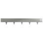 Preview: Raseneinfassung 10 stk. 100 x 15 cm Stahl Silber