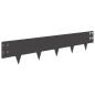 Preview: Raseneinfassung 10 stk. 100 x 20 cm Stahl Schwarz