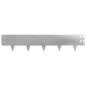Preview: Raseneinfassung 30 stk. 100 x 20 cm Stahl Silber
