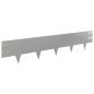 Preview: Raseneinfassung 10 stk. 100 x 20 cm Stahl Silber