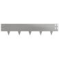 Preview: Raseneinfassung 20 stk. 100 x 20 cm Stahl Silber