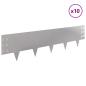 Preview: Raseneinfassung 10 Stk. 100 x 25 cm Stahl Silber
