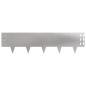 Preview: Raseneinfassung 20 Stk. 100 x 25 cm Stahl Silber