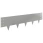 Preview: Raseneinfassung 20 stk. 100 x 25 cm Stahl Silber