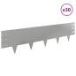 Preview: Raseneinfassung 30 stk. 100 x 25 cm Stahl Silber