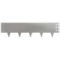 Preview: Raseneinfassung 30 stk. 100 x 25 cm Stahl Silber
