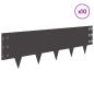 Preview: Raseneinfassung 10 stk. 100 x 30 cm Stahl Schwarz