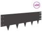 Preview: Raseneinfassung 30 stk. 100 x 30 cm Stahl Schwarz