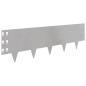 Preview: Raseneinfassung 10 Stk. 100 x 30 cm Stahl Silber