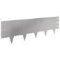 Preview: Raseneinfassung 30 Stk. 100 x 30 cm Stahl Silber