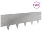 Preview: Raseneinfassung 30 Stk. 100 x 30 cm Stahl Silber