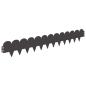 Preview: Raseneinfassung 50 stk. 103 x 15 cm Stahl Schwarz