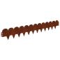 Preview: Raseneinfassung 20 stk. 103 x 15 cm Stahl Rostig