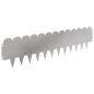 Preview: Raseneinfassung 10 stk. 103 x 25 cm Stahl Silber