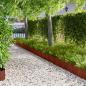 Preview: ARDEBO.de - Raseneinfassung 10 Stk. 103 x 25 cm Stahl Rostig
