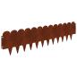 Preview: Raseneinfassung 10 Stk. 103 x 25 cm Stahl Rostig