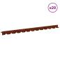 Preview: Raseneinfassung 20 stk. 102 x 4 x 4 cm Stahl Rostig