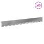Preview: Raseneinfassung 10 stk. 102 x 10 x 4 cm Stahl Silber