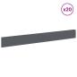 Preview: Rasenkante 20 stk. 100 x 12 cm Stahl Anthrazit