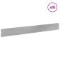 Preview: Rasenkante 10 stk. 100 x 12 cm Stahl Silber