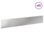 Preview: Rasenkante 10 stk. 100 x 18 cm Stahl Silber