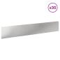 Preview: Rasenkante 30 stk. 100 x 18 cm Stahl Silber