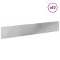 Preview: Rasenkante 10 stk. 100 x 18 cm Stahl Silber