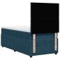 Preview: Boxspringbett mit Matratze Dunkelblau 80x200 cm Samt