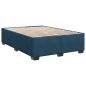 Preview: Boxspringbett mit Matratze Blau 160x200 cm Samt