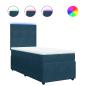 Preview: Boxspringbett mit Matratze Blau 80x200 cm Samt