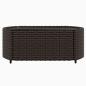 Preview: 3-tlg. Garten-Lounge-Set mit Kissen Braun Poly Rattan
