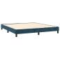Preview: Boxspringbett mit Matratze & LED Dunkelblau 160x200 cm Samt