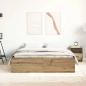 Preview: Bettgestell ohne Matratze Artisan-Eiche 160x200cm Holzwerkstoff