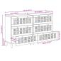 Preview: Sideboard 2 pcs Natur 60 x 33 x 75 cm Massivholz Mango