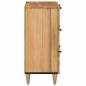 Preview: Sideboard 2 pcs Natur 60 x 33 x 75 cm Massivholz Mango
