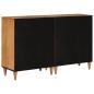 Preview: Sideboard 2 pcs Natur 60 x 33 x 75 cm Massivholz Mango